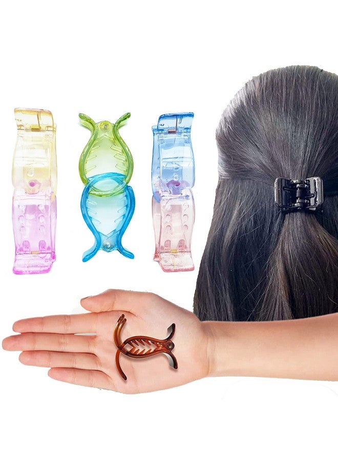 بيردوير مشبك شعر بلاستيكي من BIRDWARE للنساء متوسط الحجم، عبوة من 6 مشابك شعر عصرية | مشابك شعر | مشابك شعر للبنات - Image 1