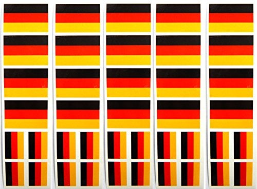 PremiumTT temporary tattoos 40 Germany Flag Tattoos, German Olympic Party Favors - Image 1
