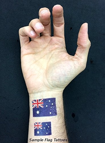 PremiumTT temporary tattoos 40 Germany Flag Tattoos, German Olympic Party Favors - Image 3