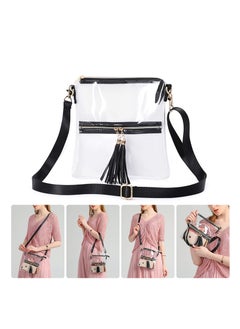 Clear Purse for Women, Crossbody Handbag , Small See Through Bag Clutch，Clear Crossbody Purse Bag - PGA, NCAA Stadium, Concerts, Festivals Approved Clear Tote Bag
