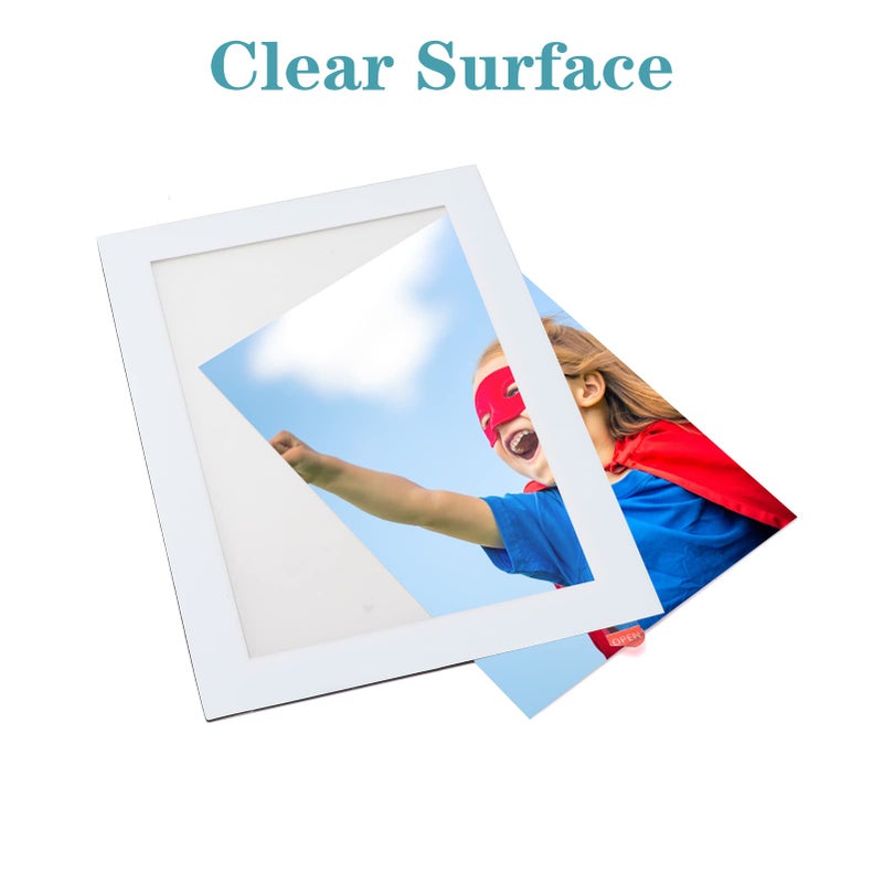 CRUGLA 12 Packs 4x6 Magnetic Picture Frames for Refrigerator  White Peel and Stick Frame Bulk  4 by 6 Photo Holders for Fridge Dishwasher Whiteboard - Image 2