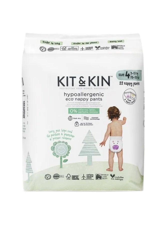 Kit & Kin - Eco Pull Up Diaper Size 4 Maxi 9-15kg - 22pcs