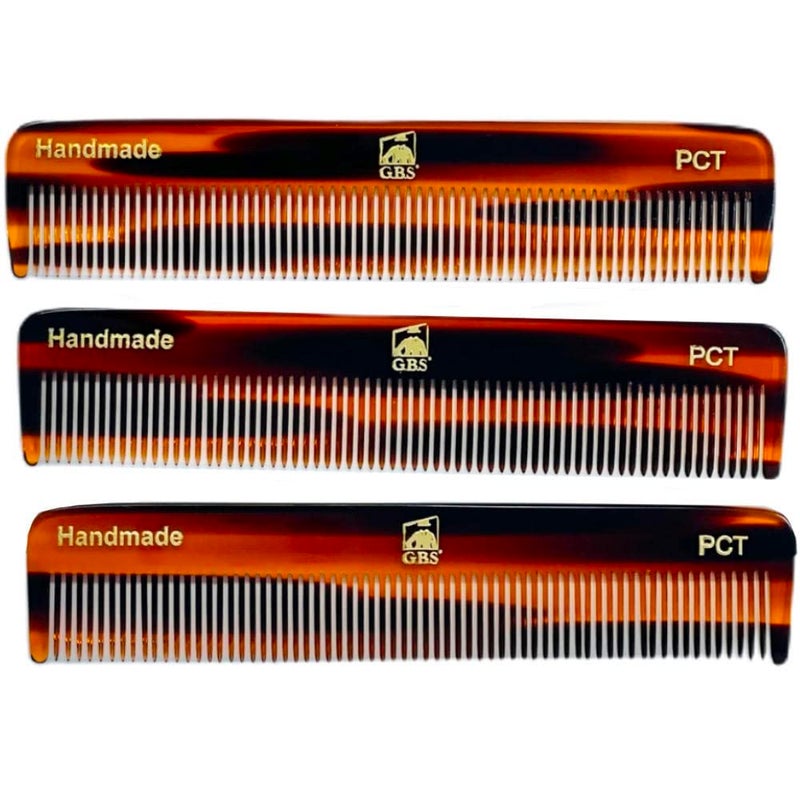GBS PCT Pocket Hair Comb  5 Inch Tortoise  Pack of 3  Great for All Hair Types  Fine Comb Teeth for Thin to Medium Hair  Durable for Every Day Hair Styling and Dressing