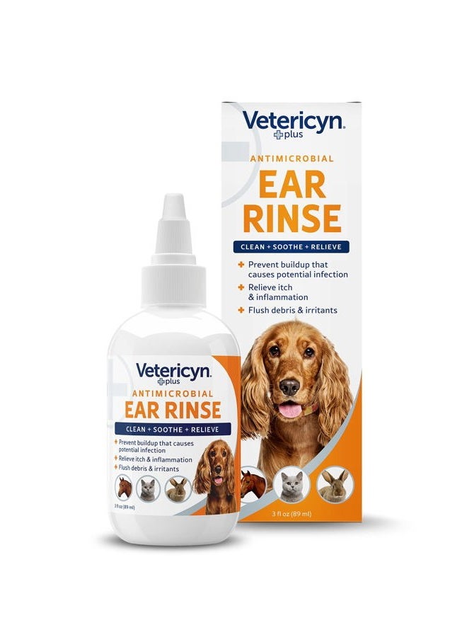 Vetericyn Plus® Antimicrobial Ear Rinse – 3oz - Image 1