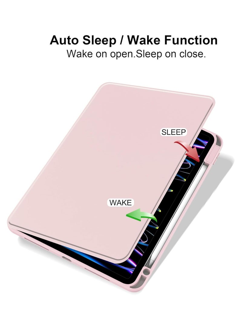 DUSALA Rotating Case for iPad 9th (10.2-Inch, 2021 Model,9th Generation) with Pencil Holder,360 Degree Rotation Protective Stand Slim Cover Clear Back, Auto Wake/Sleep (iPad 10.2) - Image 3