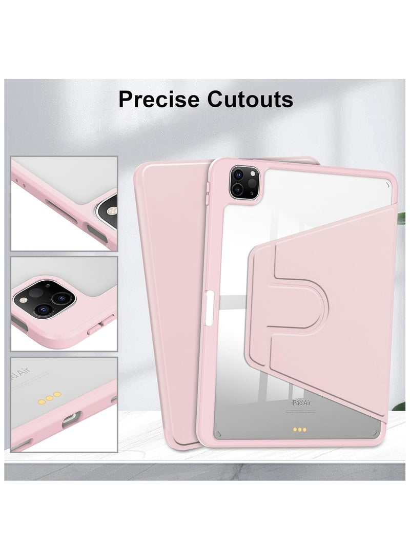 DUSALA Rotating Case for iPad 9th (10.2-Inch, 2021 Model,9th Generation) with Pencil Holder,360 Degree Rotation Protective Stand Slim Cover Clear Back, Auto Wake/Sleep (iPad 10.2) - Image 4