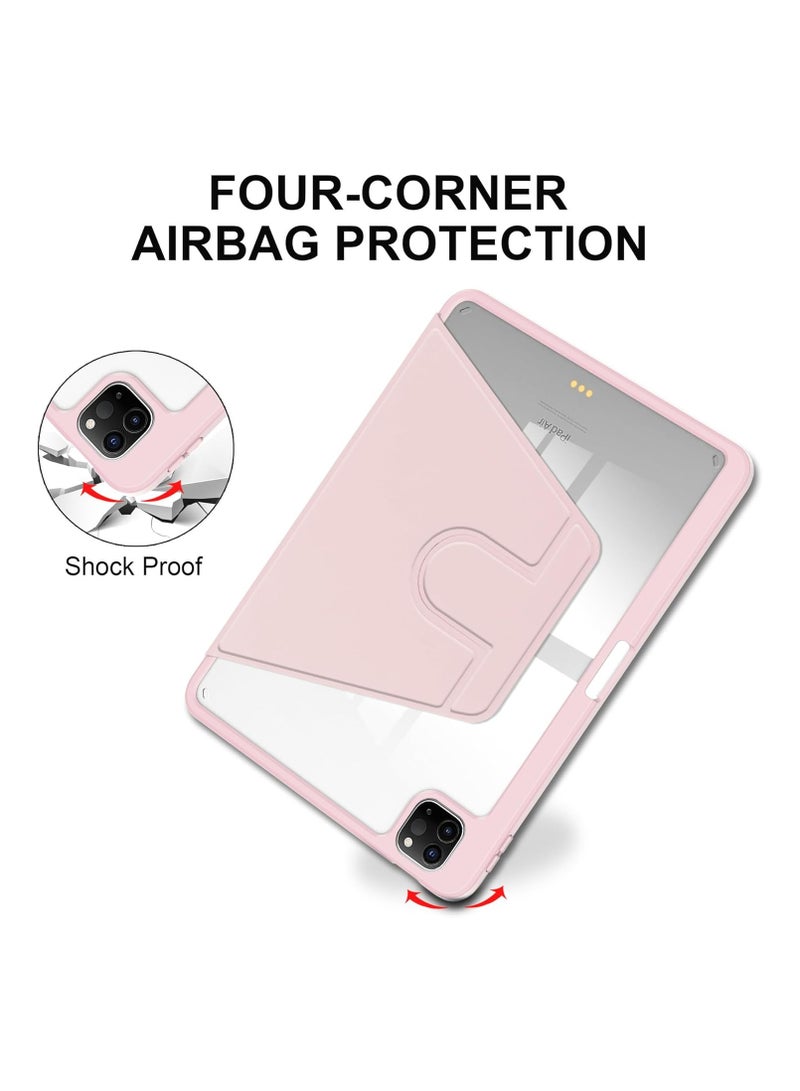 DUSALA Rotating Case for iPad 9th (10.2-Inch, 2021 Model,9th Generation) with Pencil Holder,360 Degree Rotation Protective Stand Slim Cover Clear Back, Auto Wake/Sleep (iPad 10.2) - Image 5