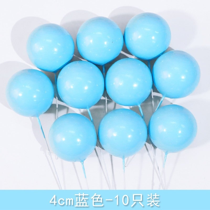 Internet Celebrated Girl Birthday Cake Decoration Ice Queen Elsa Princess Decoration Digital Birthday Light Plug-in 4cm blue 10 Pack