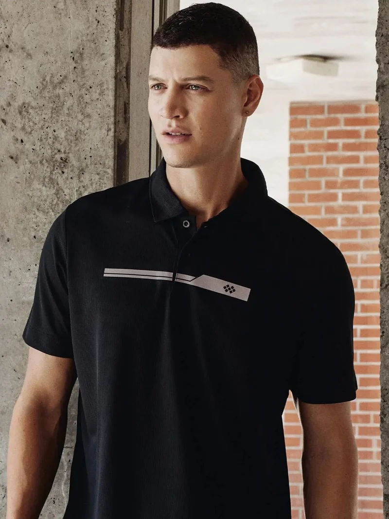 تومي لايف TOMMY Men's Polo Collar Button T-Shirt