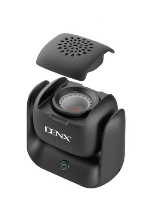 Denx Electric incense burner, portable electric incense burner with 90-degree adjustable lid and LED indicator - Image 1