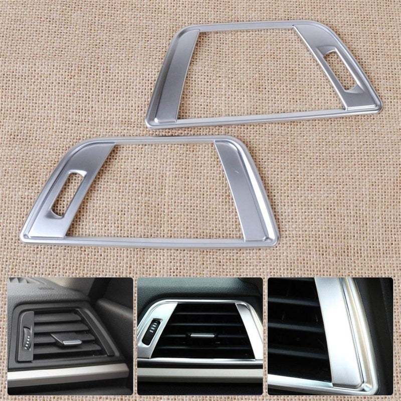 Yurefax Car Chrome Dashboard Air Vent Trim for BMW 3 & 4 Series - Image 4