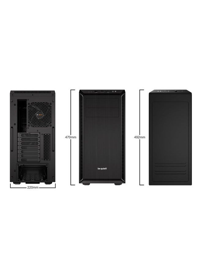 be quiet! Pure Base 600 ATX Midi Tower PC Case| 2 Pre-Installed Silent Wings Fans | Black | BG021 - Image 2