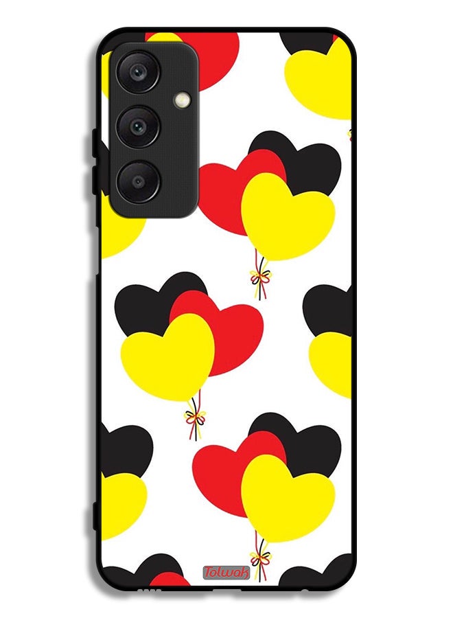 Tolwak Samsung Galaxy A25 5G Protective Case Cover Three Hearts Bunch - Image 1