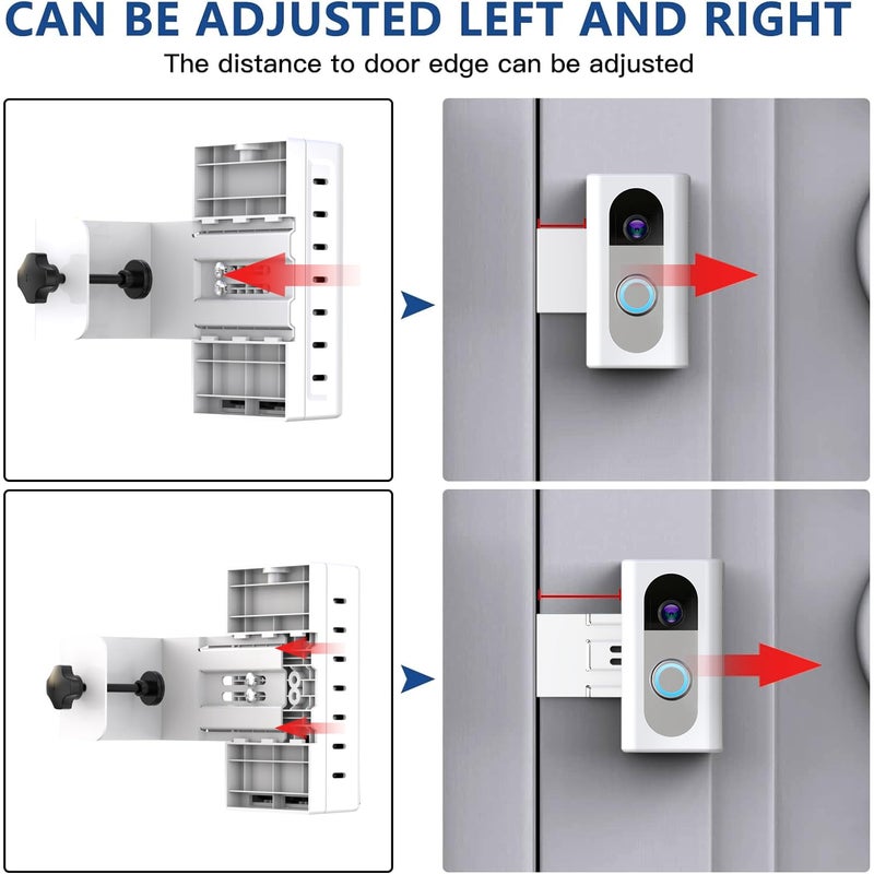 KIMILAR Anti-Theft Video Doorbell Mount Compatible with Ring/Blink Video Doorbell (Not for Blink 2025 ver.), Adjustable Mounting Bracket Accessories for Houses, Apartments, Not for Security Door - Image 5
