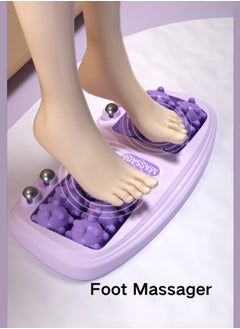 abeigu Foot Massage Roller Shiatsu Massager, Reflexology Tool, Relief and Relaxation for Heel, Arch Muscle Pain, Foot Pain, Stress, and Plantar Fasciitis (Purple)  - Image 1