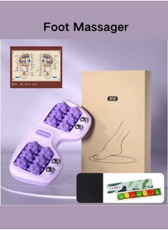 abeigu Foot Massage Roller Shiatsu Massager, Reflexology Tool, Relief and Relaxation for Heel, Arch Muscle Pain, Foot Pain, Stress, and Plantar Fasciitis (Purple)  - Image 5