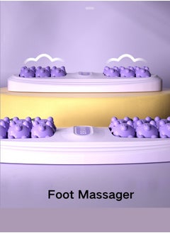 abeigu Foot Massage Roller Shiatsu Massager, Reflexology Tool, Relief and Relaxation for Heel, Arch Muscle Pain, Foot Pain, Stress, and Plantar Fasciitis (Purple)  - Image 3