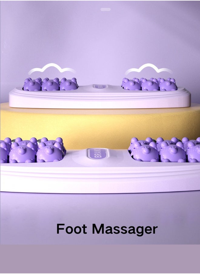 abeigu Foot Massage Roller Shiatsu Massager, Reflexology Tool, Relief and Relaxation for Heel, Arch Muscle Pain, Foot Pain, Stress, and Plantar Fasciitis (Purple)  - Image 3
