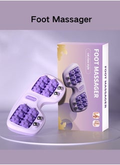 abeigu Foot Massage Roller Shiatsu Massager, Reflexology Tool, Relief and Relaxation for Heel, Arch Muscle Pain, Foot Pain, Stress, and Plantar Fasciitis (Purple)  - Image 4
