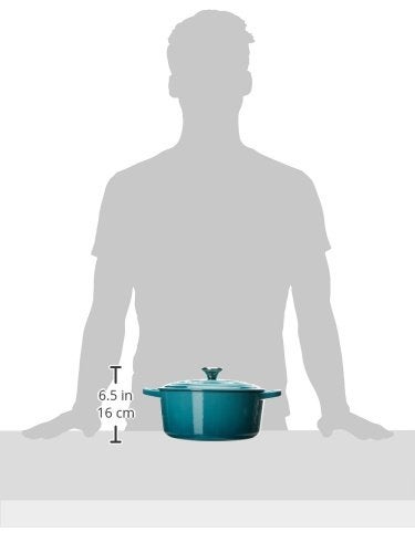 Le Creuset Enameled Cast Iron Signature Round Dutch Oven, 4.5 qt., Caribbean - Image 3