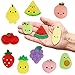 Cllayees 24 Pcs Squishy Toys Fruits Mochi Squishies Mini Kawaii Stress Relief Toys Party Favors for Kids Adults Birthday Gifts Classroom Prizes - Image 4