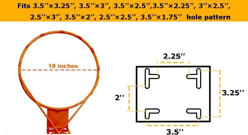 THUNDERBAY Reinforced Heavy Duty Breakaway Wall Mounted Basketball Rim,18 inch Basketball Rim Goal Replacement for Indoor Outdoor Walls - Image 3