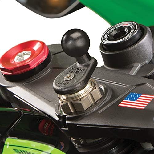 RAM Mounts حامل الهاتف الكبير RAM Mounts X-Grip مع قاعدة عمود دراجة نارية RAM-B-176-A-UN10U مع ذراع قصيرة للأعمدة بقطر 12mm إلى 38mm - Image 2