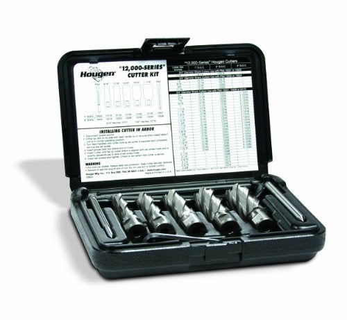 Hougen 12002 12,000 Series Annular Cutter Kit 9/16, 11/16, 13/16, 15/16, 1-1/16" 2-Inch Depth of Cut 3/4-Inch Weldon Shank For Magnetic Drills - Image 5