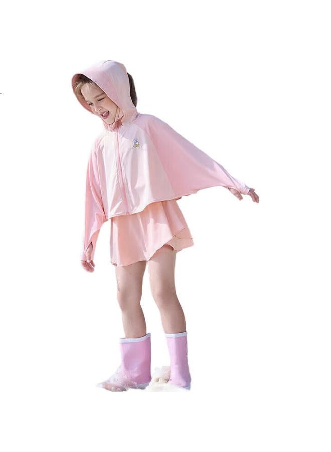 Disney Kids Girls Upf50 Sun Protection Clothing Cape Uv Protection Thin Jacket Summer Db321Ie07 Pink 120
