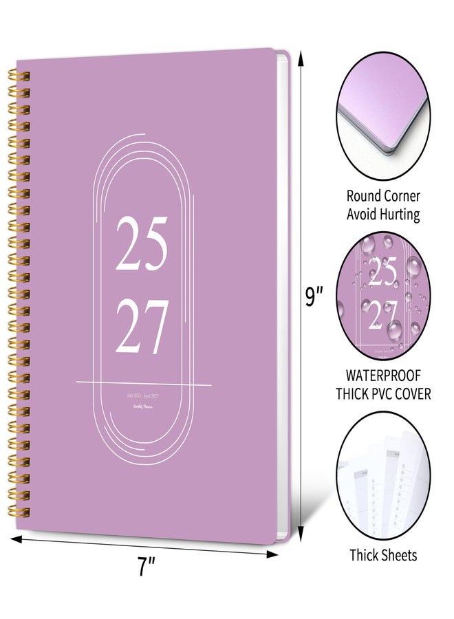Kamoy Monthly Planner 2025-2027 - 2 Year Monthly Planner Calendar 2025-2027, July 2025 - June 2027, 7.3" * 9.5", 24 Months Calendar Planner with Waterproof Cover＆Spiral Bound, for Office, School Home - Image 3