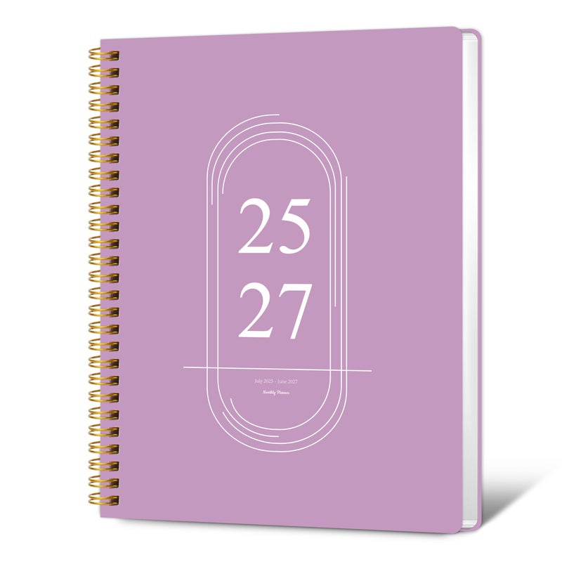 Kamoy Monthly Planner 2025-2027 - 2 Year Monthly Planner Calendar 2025-2027, July 2025 - June 2027, 7.3" * 9.5", 24 Months Calendar Planner with Waterproof Cover＆Spiral Bound, for Office, School Home - Image 1