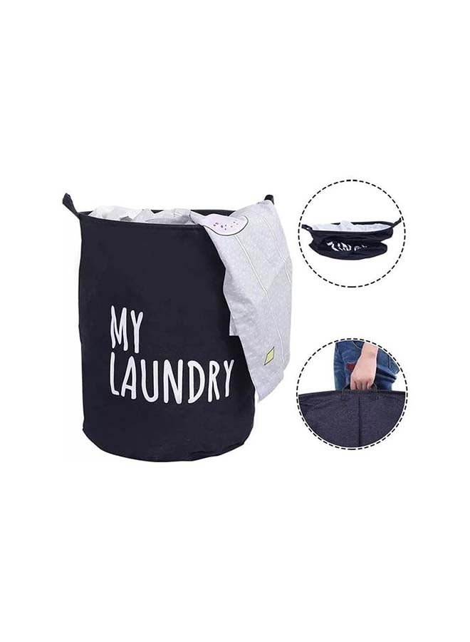 My Printed Laundry Hampers Bag Black 15.7x19.7inch - Image 4
