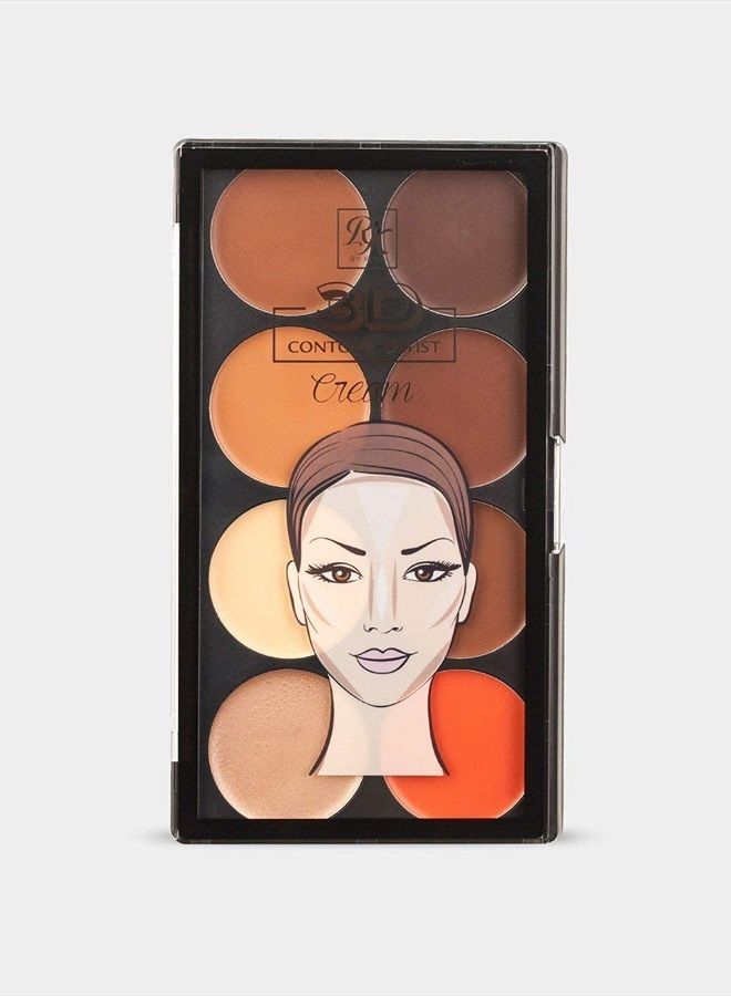 Ruby Kisses 3D Contour Artist Cream Palette Light Medium - Image 1