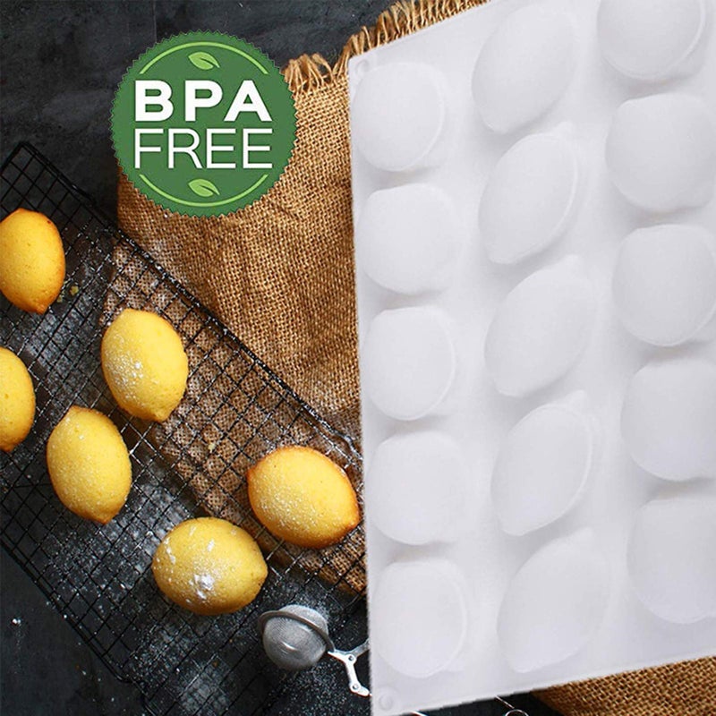 OCPO KITCHEN Lemons Silicone Mold for Baking Mousse Cake, Candy, Chocolate Dessert, Pastry, Ice Cream, Pudding, Lemon (15-Cavity) - Image 5