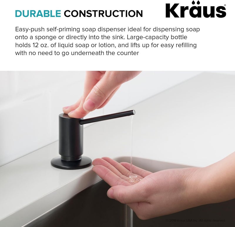 Kraus موزع صابون ومرطب في نحاس مصقول، KSD-41BB - Image 2