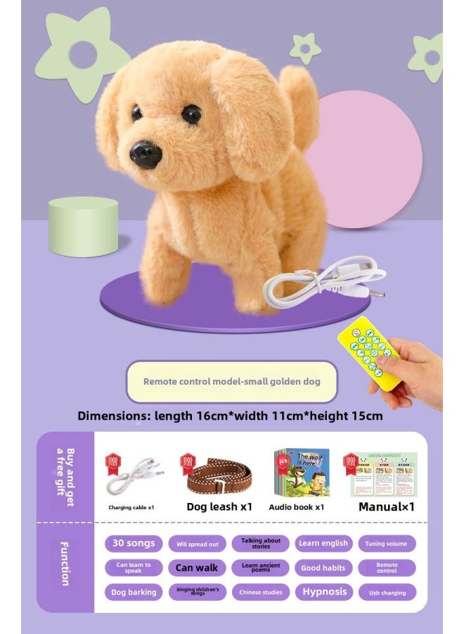 Electric Dog Dog Toy Walking Call Plush Electronic Pet Puppy Children Baby Toy Boys Girls-Color: 1000 Early Education/learn To Speak/single Children's Songs/selling Stories/dog Barking/shirting/walking-Specifications:Official Standard  - Image 1