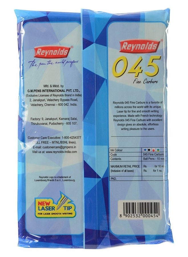 Reynolds 045 أقلام كاربور فاخرة كروية – أحمر | مجموعة من 10 - Image 4