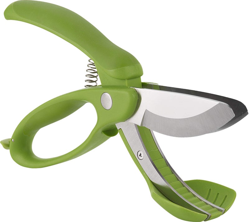 Trudeau Toss and Chop Salad Tongs, Stainless Steel - Image 1