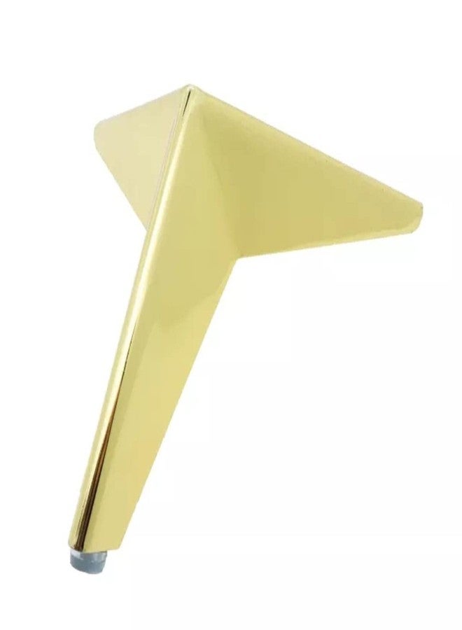 AAKASH DECOR Sofa Legs Gold Finish 4 Inch (Set of 4) Modern Star Shape Heavy Duty Sofa Leg for Home, Office Metal Rustproof & Sturdy Sofa Paya with Mounting Screw | Durable Replacement Legs - Image 3