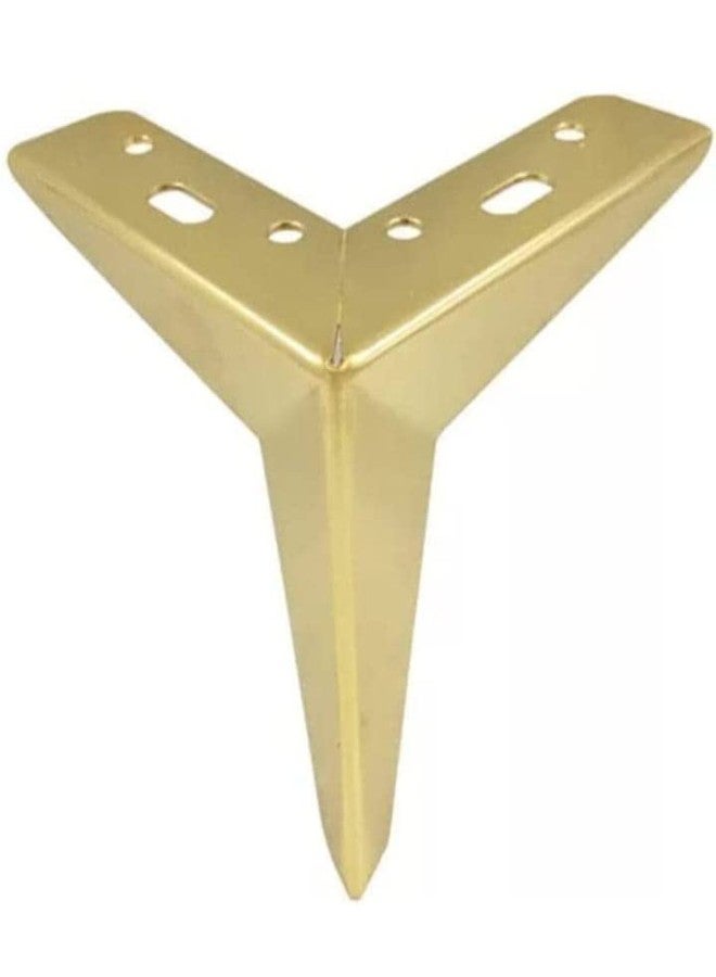 AAKASH DECOR Sofa Legs Gold Finish 4 Inch (Set of 4) Modern Star Shape Heavy Duty Sofa Leg for Home, Office Metal Rustproof & Sturdy Sofa Paya with Mounting Screw | Durable Replacement Legs - Image 5