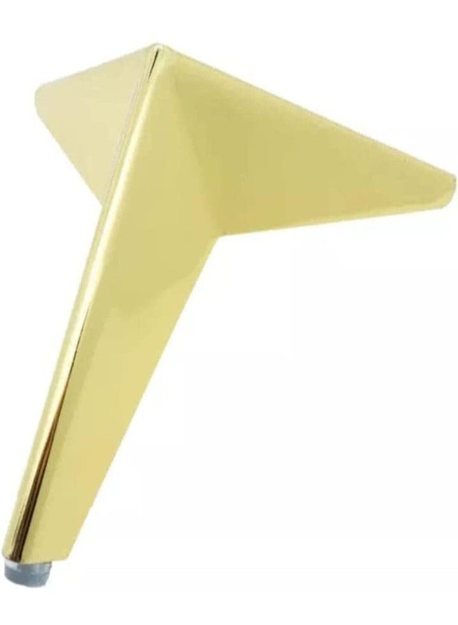 AAKASH DECOR Sofa Legs Gold Finish 4 Inch (Set of 4) Modern Star Shape Heavy Duty Sofa Leg for Home, Office Metal Rustproof & Sturdy Sofa Paya with Mounting Screw | Durable Replacement Legs - Image 4