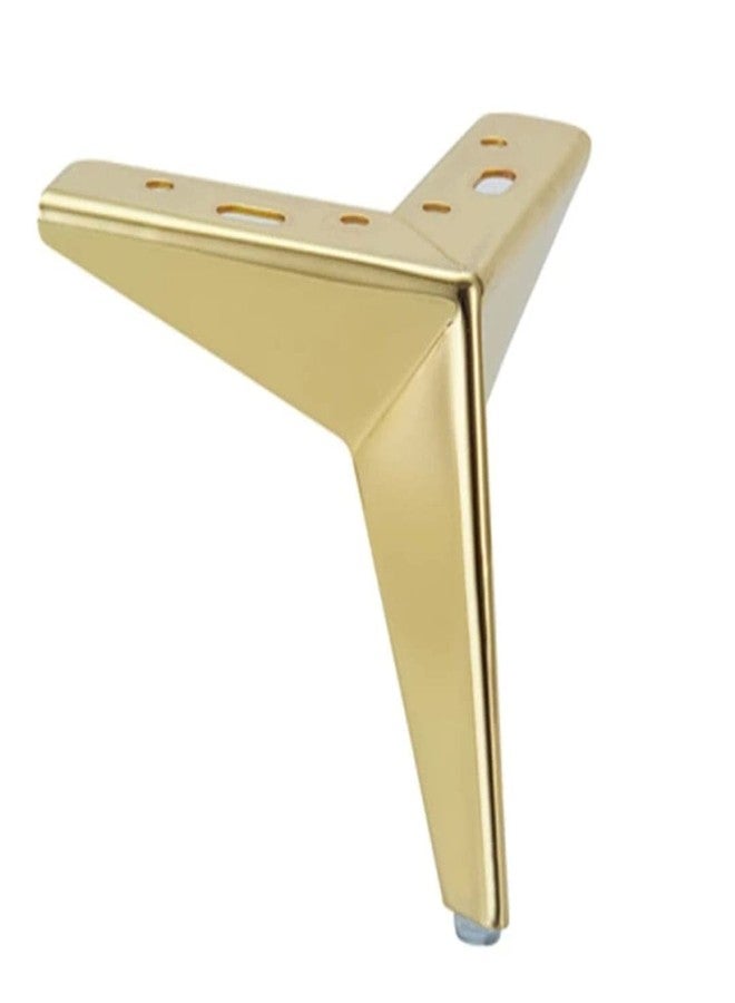 AAKASH DECOR Sofa Legs Gold Finish 4 Inch (Set of 4) Modern Star Shape Heavy Duty Sofa Leg for Home, Office Metal Rustproof & Sturdy Sofa Paya with Mounting Screw | Durable Replacement Legs - Image 2