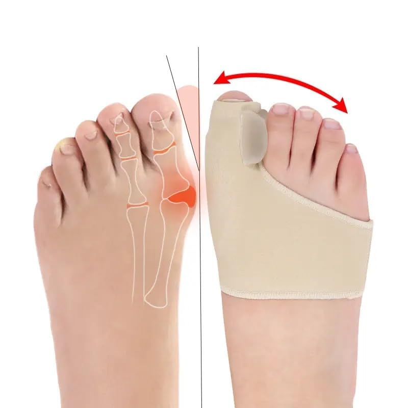 SEFLICA Bunion Corrector for Women & Men (1 Pair) | Toe Corrector with Gel Pad Cushion Socks | Big Toe Leg Finger Straightener | Hammer Toe Splint to Align Bone | Toe Realignment | Hallux Valgus - Image 4
