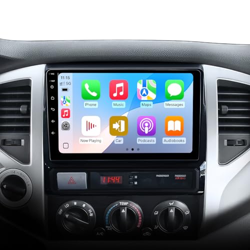 AINAVIGO 9" Car Stereo Radio for Toyota Tacoma 2005-2015 | Wireless CarPlay Android Auto | 5G WiFi GPS Navigation | IPS HD Touchscreen | Bluetooth/FM/SWC | Plug & Play with 1080P Backup Camera - Image 1