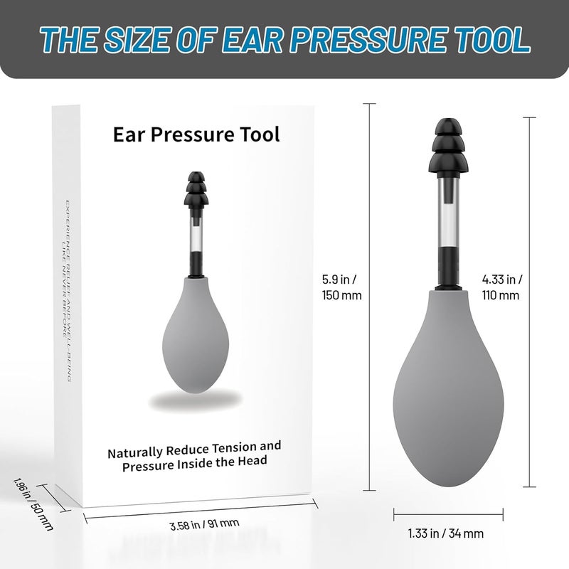 Ear Pressure Relief Device Migraine ReliefNaturelly Ear Pressure Adjuster NonInvasiveBalance Brain ResponsesPerfect for PostFlying Discomfort Airplane Travel Essentials - Image 2