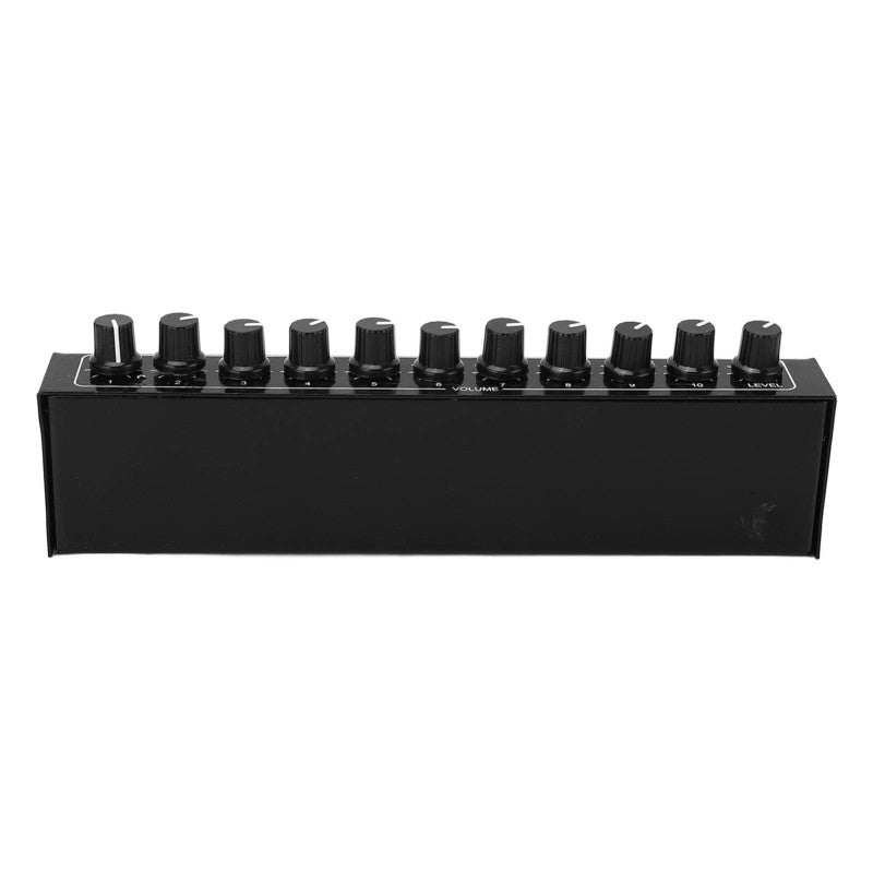 10 Channel Headphone Amplifier: Compact Portable True Sound Stereo Distributor - High Level Sound Field Output Level Control for 3.5mm Headphone Users, Studio, Live Performance - Image 3