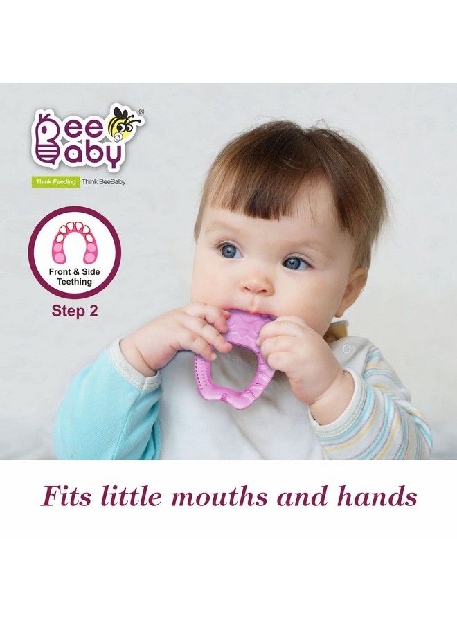 Beebaby Owl Shape Teethers For 6 To 12 Months Bpa Free. Cooling Water Filled Baby Teether Soft Teething Toy For Babies With Carry Case Soothes Gums And Easy To Grip (6 Months+) (Owl Pink) - Image 4