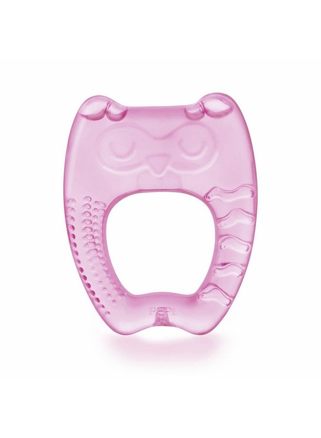 Beebaby Owl Shape Teethers For 6 To 12 Months Bpa Free. Cooling Water Filled Baby Teether Soft Teething Toy For Babies With Carry Case Soothes Gums And Easy To Grip (6 Months+) (Owl Pink) - Image 1