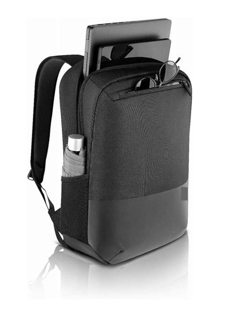 Terabyte Pro Slim Backpack 15, 15.6" Laptop Bag, Zippered Front Pocket, Reflective Element, Foam Padded Laptop Compartment, Air Mesh Padded Shoulder Straps, Black PO1520PS-BACKPACK - Image 3