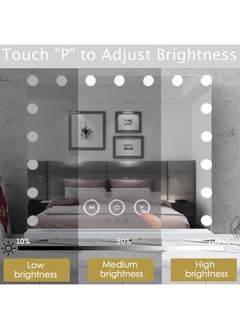 LIMOS Hollywood Lighted Cosmetic Makeup Vanity Mirror with 17 LED Lights and Touch control USB and Type C Ports  - Image 4
